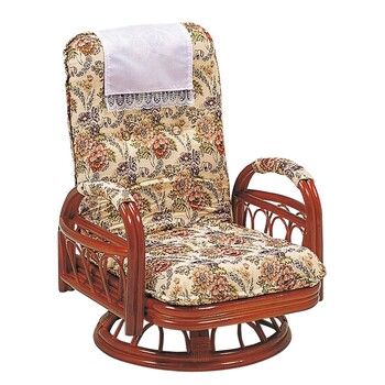 座椅子 ギア回転座椅子 RZ-922 RATTAN CHAIR