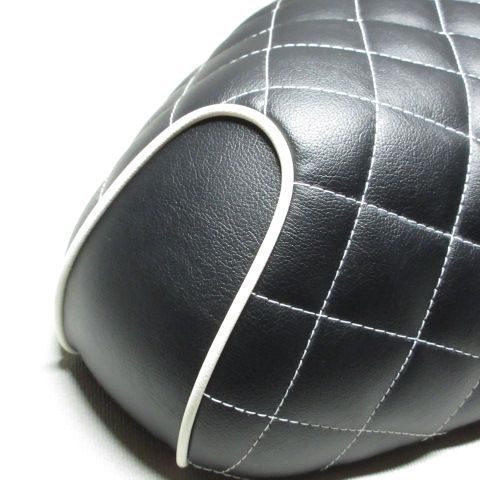 □【DIO ディオ AF34 AF35 SR ZX】張替え済♪ カスタムシート 黒/白