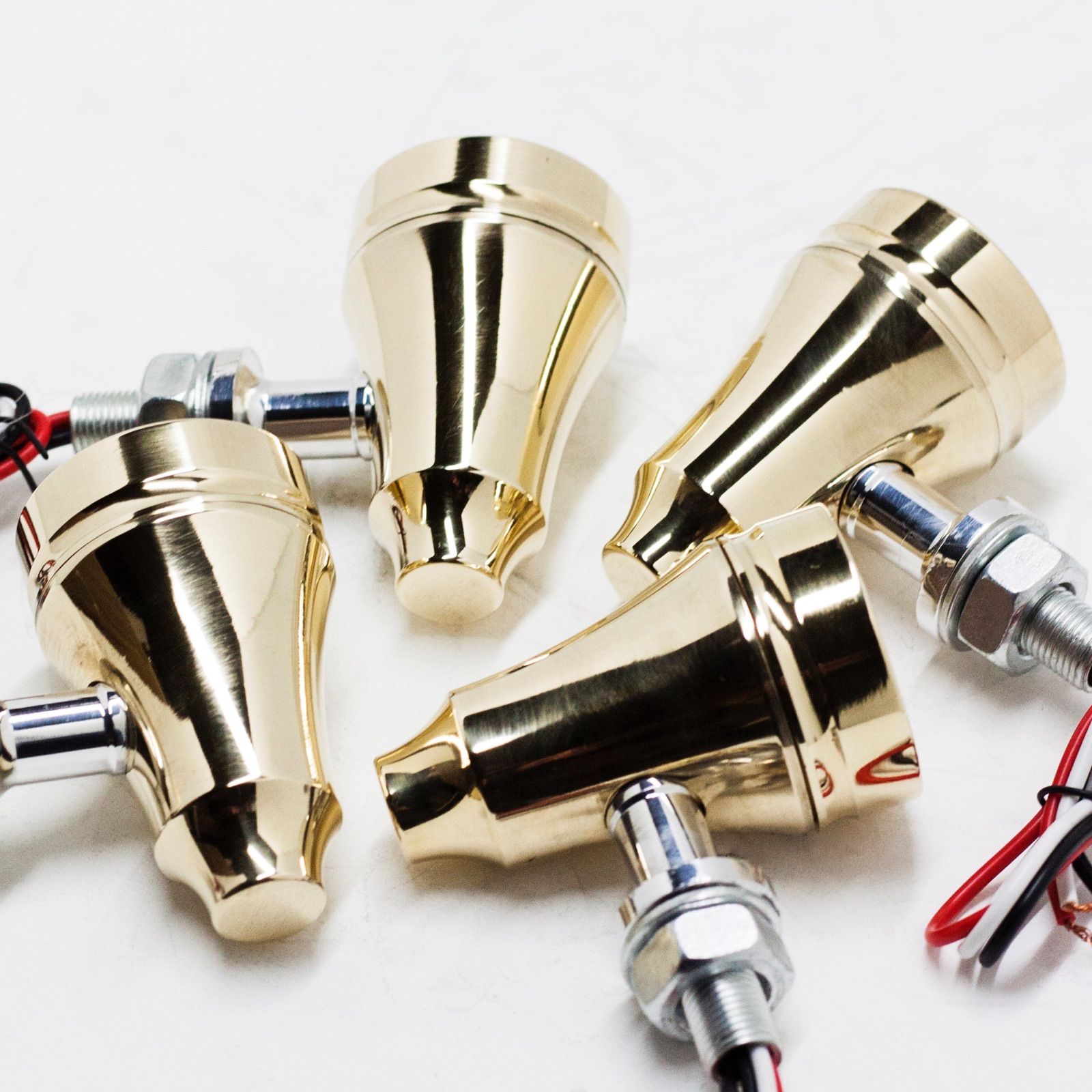 Psyclone ブラス削り出しホーンウインカー 4個セット ベスト (OSC