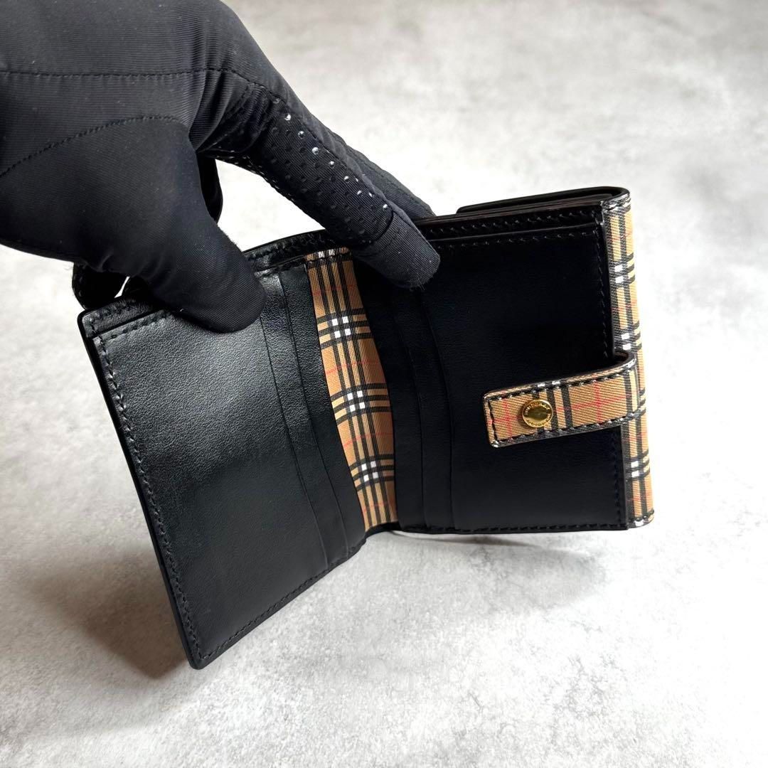 BURBERRY バーバリー ヴィンテージチェックコンパクトウォレット BURBERRY】ヴィンテージチェックのリュック＆ハットか、シックな