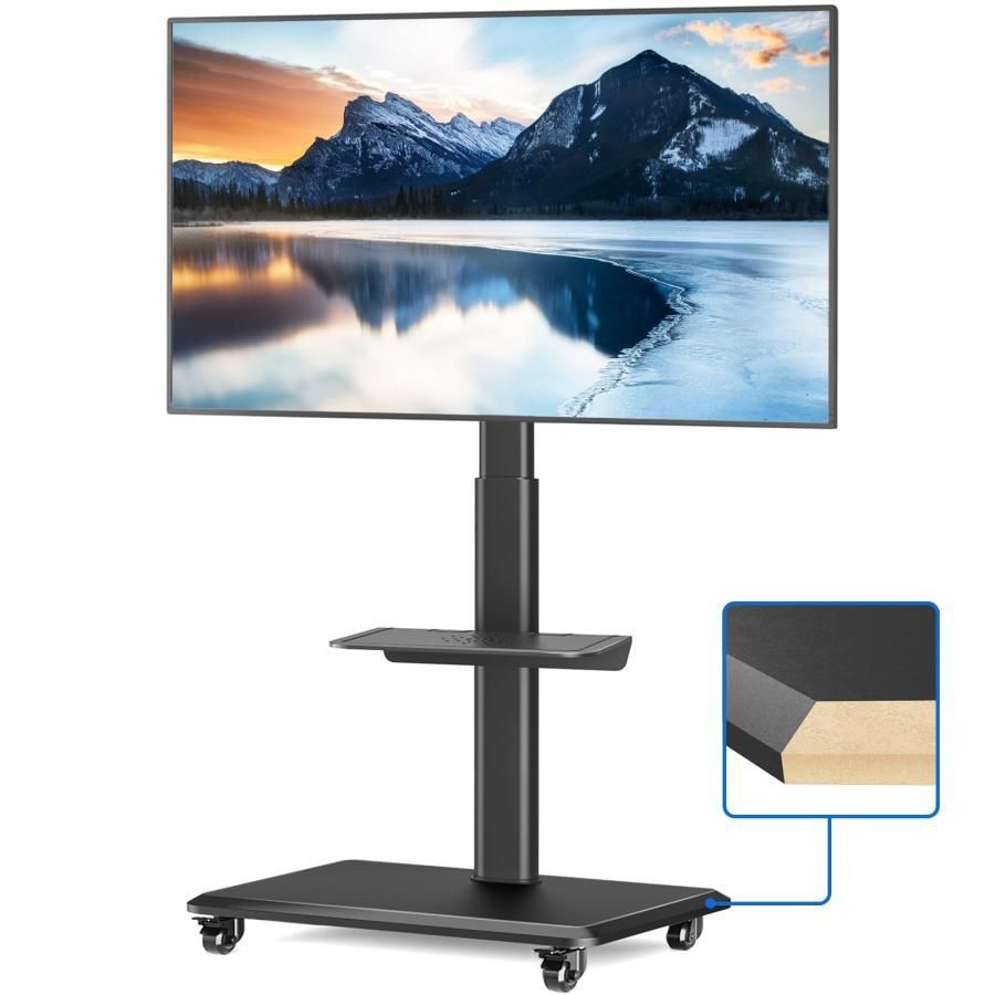 Rfiver テレビスタンド白 小売業者 壁寄せテレビスタンド キャスター