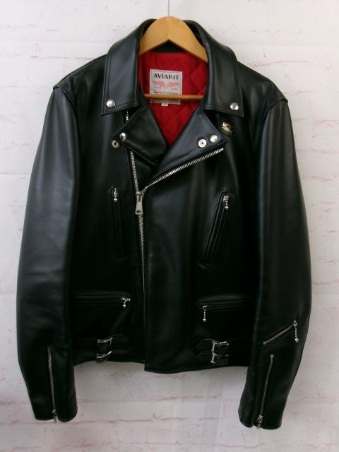 AVIakit レザージャケット サイズ38 レッド 中古・古着通販】Lewis Leathers (ルイスレザース) LIGHTNING