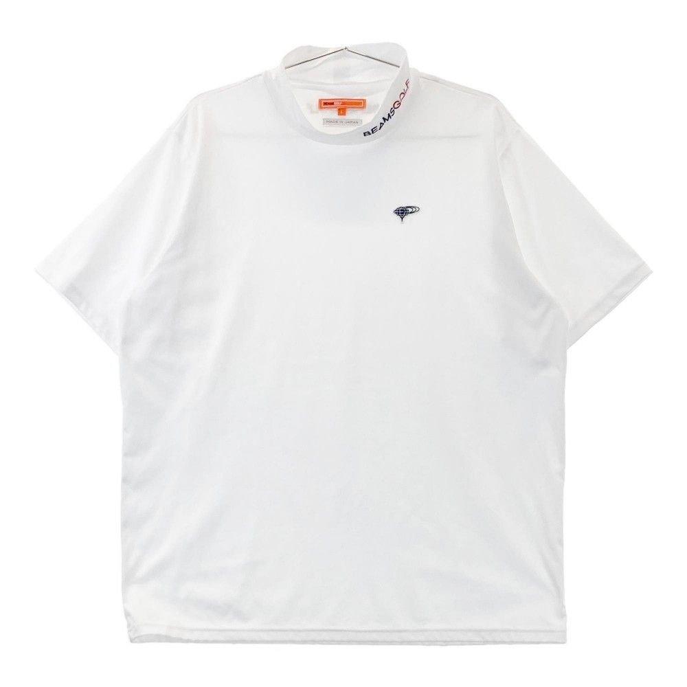 サイズ：L BEAMS GOLF ビームスゴルフ ハイネック 半袖Tシャツ ホワイト系 [240101408544]# ゴルフウェア メンズ ストスト