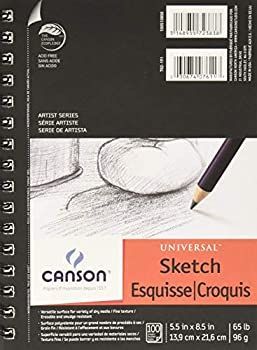 (Pack of 2) - Canson Universal Sketch Paper Pad 14cm x 22cm : 100 Sheets (2 Pack)