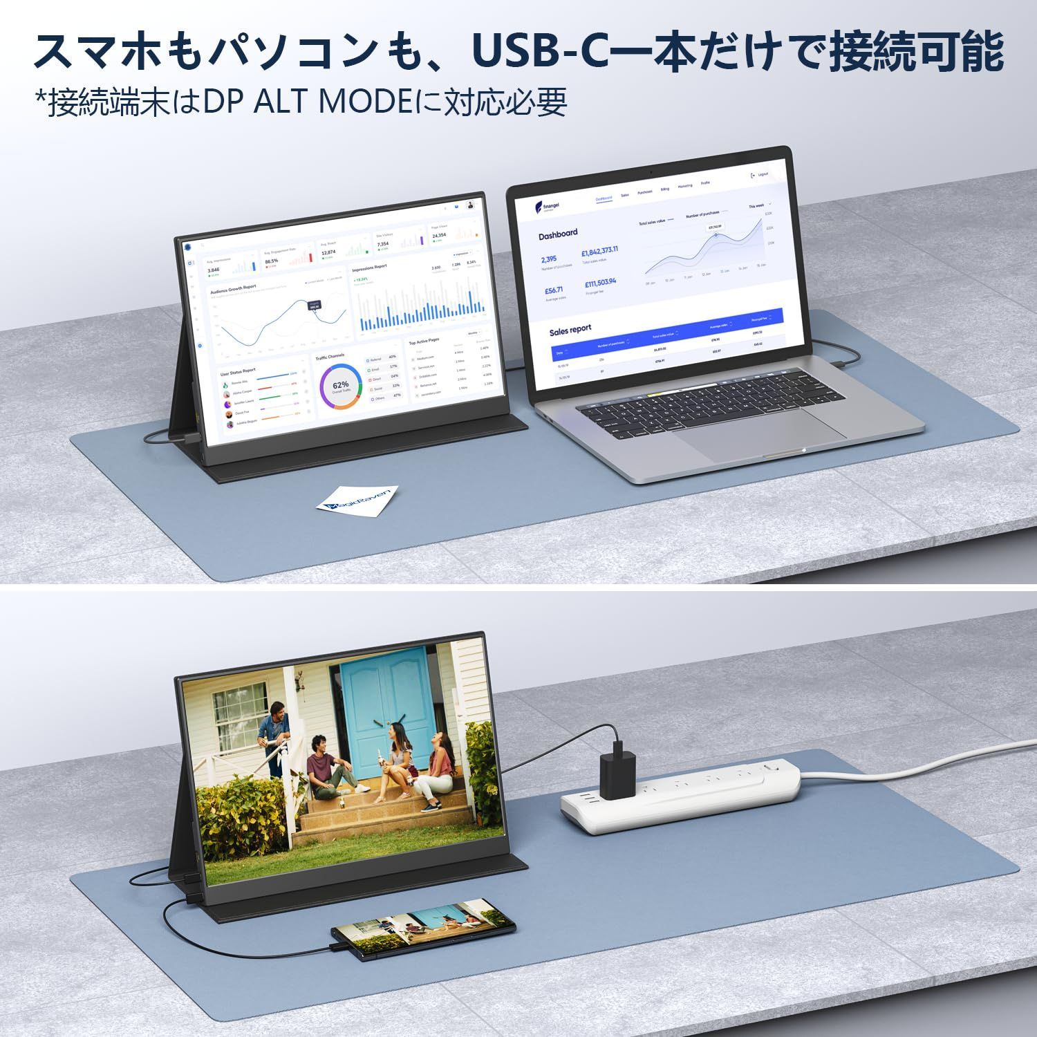 特価商品】14インチ モバイルディスプレイ 1920x1200FHD - 超薄型