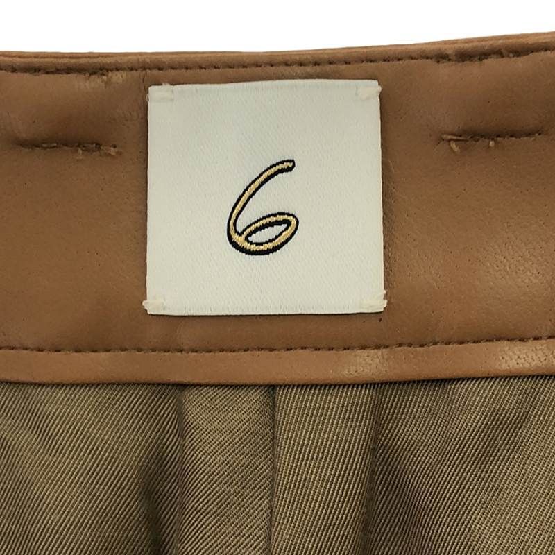 6(ROKU) / ロク | FAKE LEATHER SHORT PANTS フェイクレザーショート
