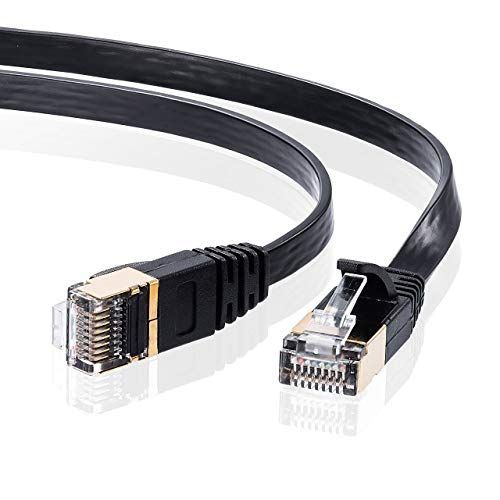 ブラック_10m サンワサプライ LANケーブル CAT7 ウルトラフラット (10m) 10Gbps/600MHz ギガビット イーサネットケーブル ツメ折れ防止 RJ45コネクタ ブラック KB-FLU7-10BK