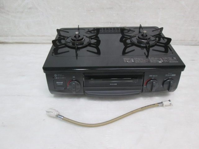 あたたみのある 当社3ヶ月保証 2025年 リンナイ グリル付 ガステーブル KSR563BKR LPガス用 1024EH 7AT-1S