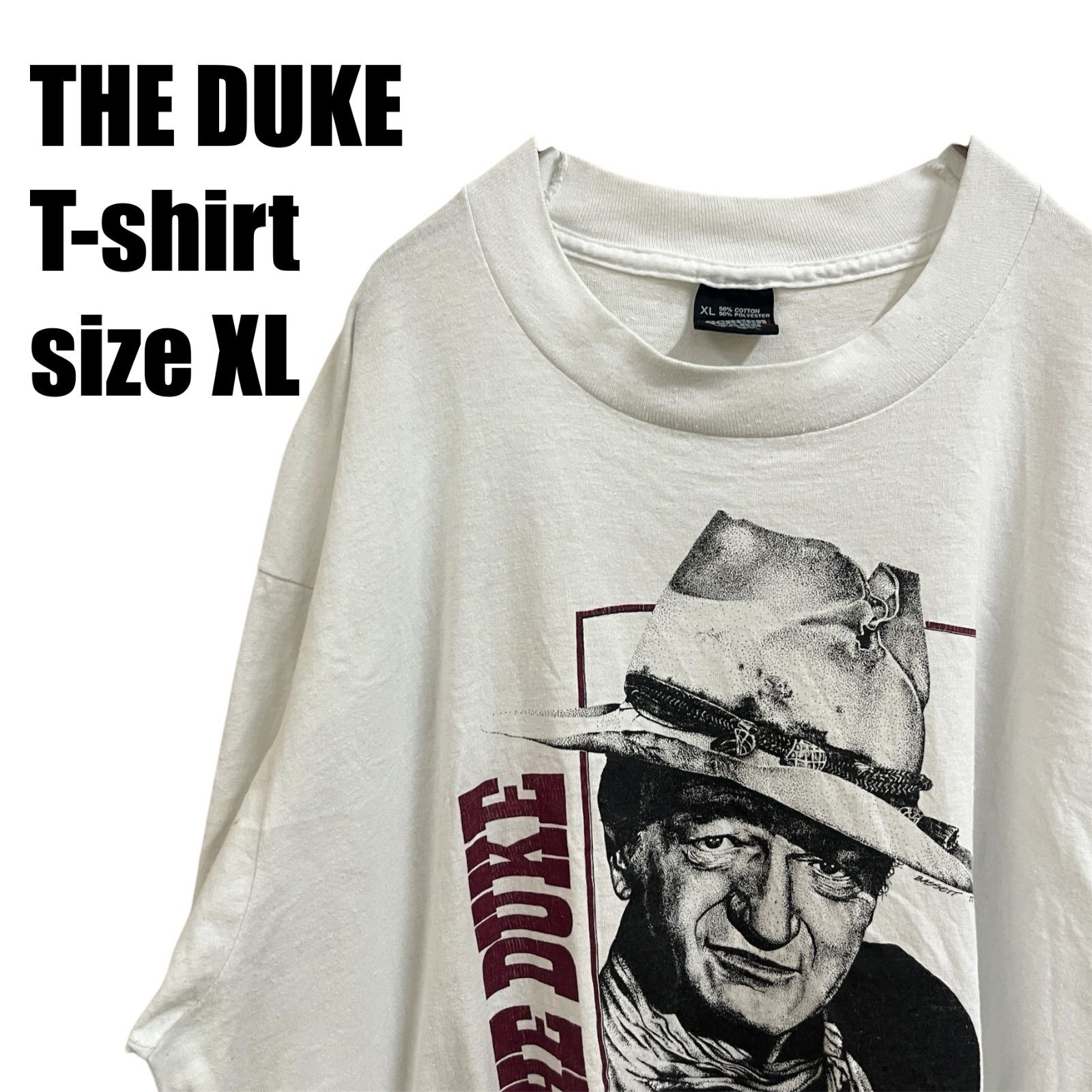 希少】USA古着 USA製 MADE IN USA ジョン・ウェイン Tシャツ THE DUKE