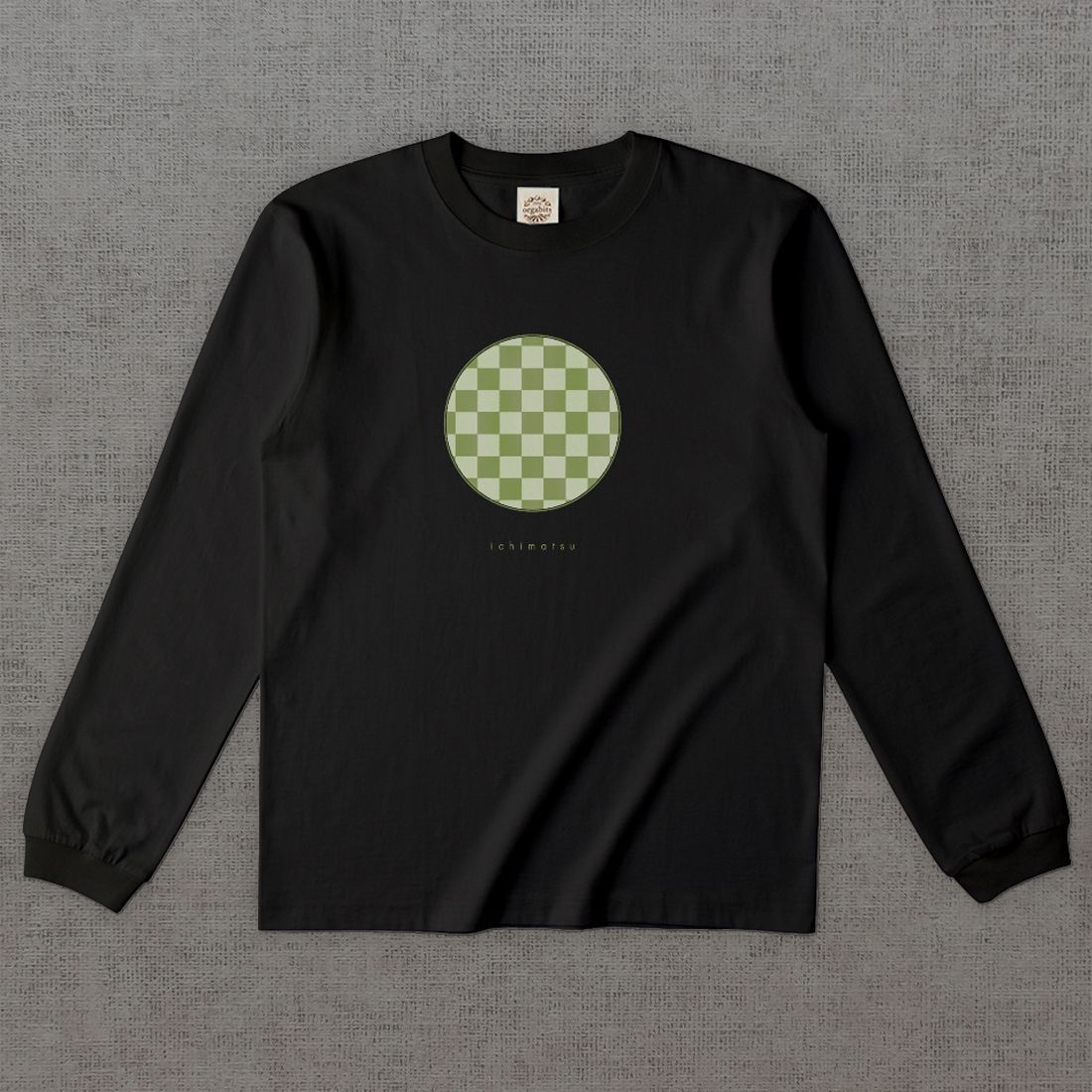 和柄長袖Tシャツ　市松 -彩・円-［長袖］