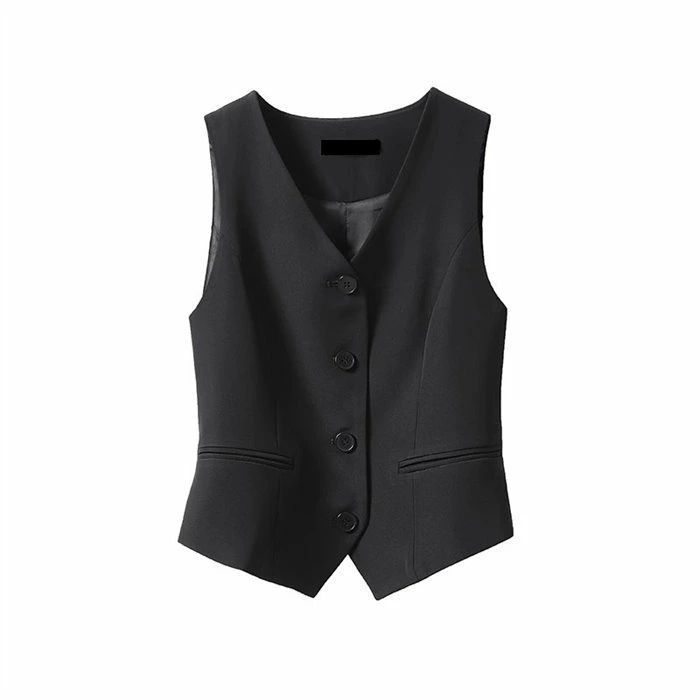 マレーラ　黒　ブラック　ベスト　ジレ　ビスコース　薄手　オシャレ　レディース 楽天市場】ベスト ジレ レディース 前開き ベスト レディース