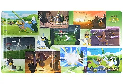 [Used] Supply Pokémon Card Game Rubber Play Mat Kamo Negitai Monogatari Pokemon Center Limited