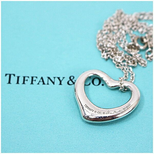《人気》Tiffany & Co ネックレス オープンハート シルバー925