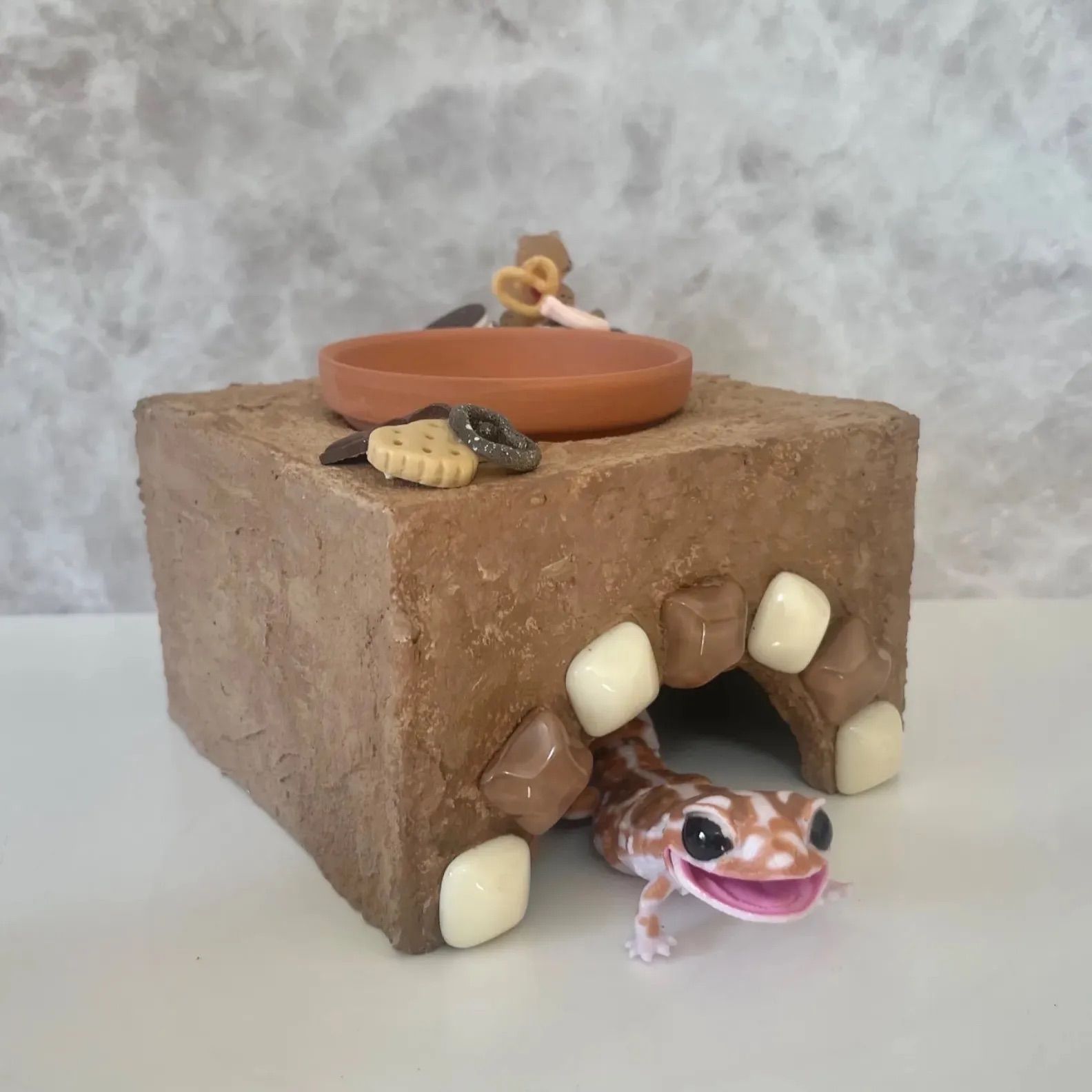 爬虫類ウェットシェルター　クッキー小屋2 爬虫類ウェットシェルター クッキー小屋2