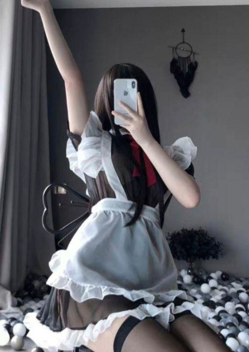 メイド メイド服 シースルー セクシー コスプレ衣装 - メルカリ