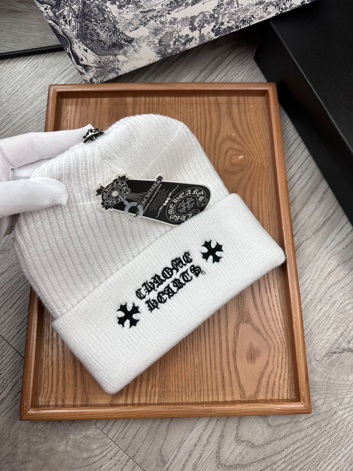 Chrome HEARTS クロムハーツ ニット帽 ニットキャップ美品