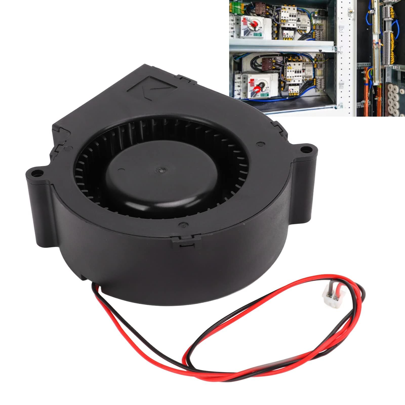 新品 冷却ブロワーファン、DC12V 2.7A ブロワーファン 4500RPM 37.39CFM ブロワーブラシレス冷却ファン 2 ボールベアリング DC 遠心ファン小型ラジエーター 工場、データセンター、ネットワークル