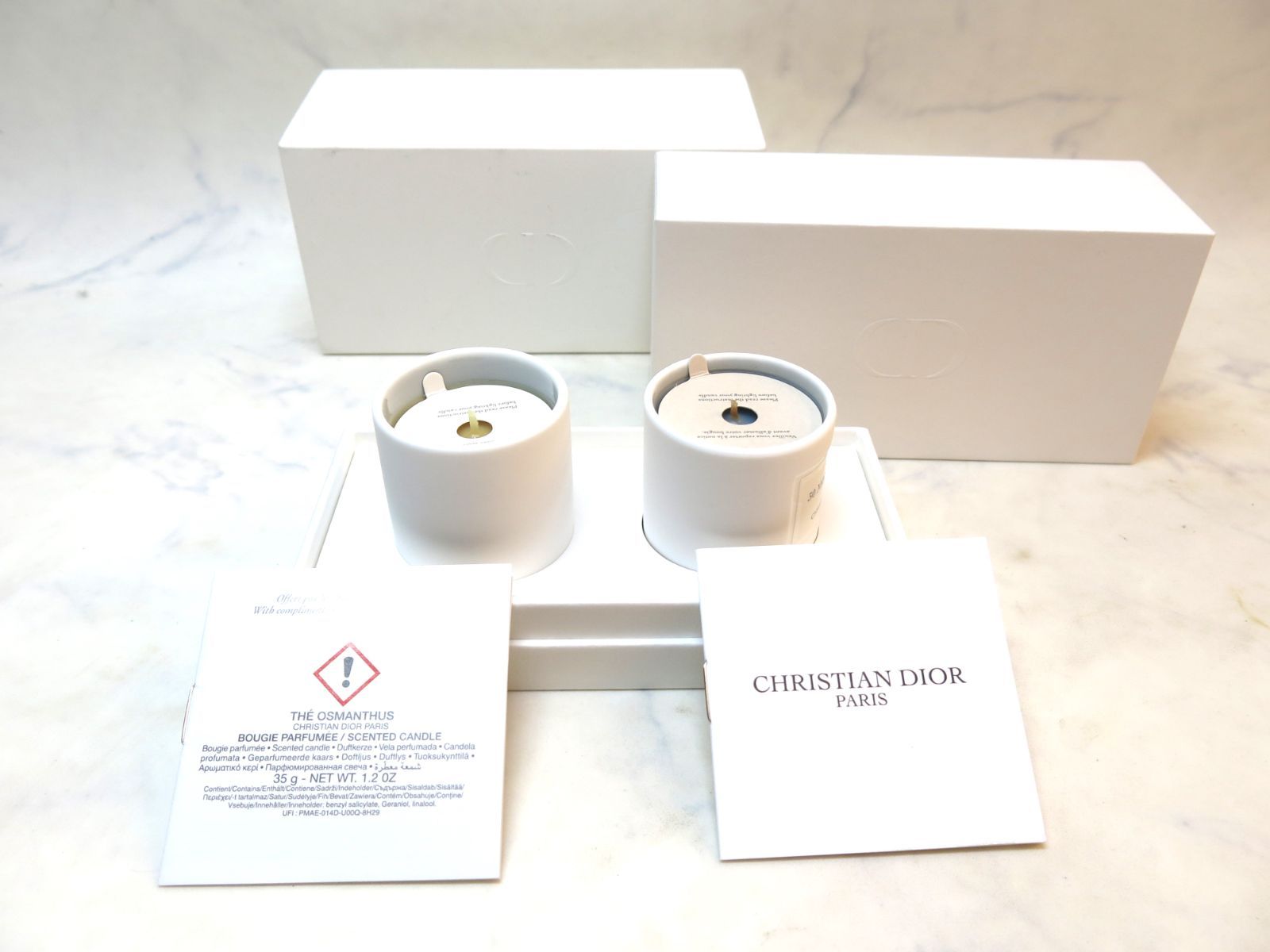 【送料無料，新作登場】 MER791 CHRISTIAN DIOR (クリスチャンディオール) アロマキャンドル×2 セット＜非売品＞ その他