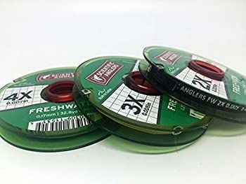 Scientific Anglers 淡水ナイロンフライフィッシングティペット ? 3パック 3x 4x 5x