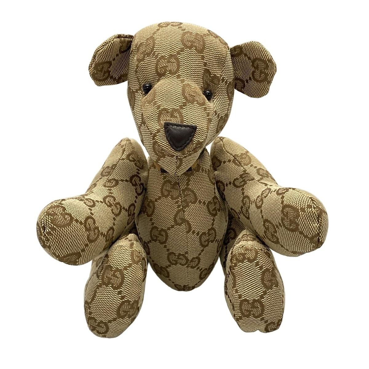 GUCCI(グッチ) ぬいぐるみ ベージュ×ダークブラウン テディベア