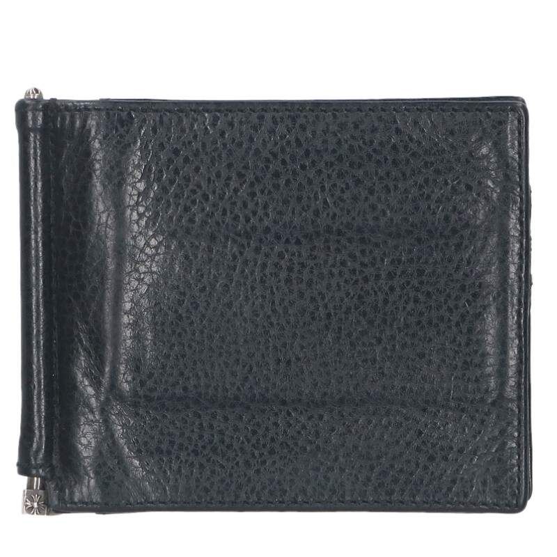 クロムハーツ WALLET MONEY CLIP マネークリップレザーウォレット財布 メンズ