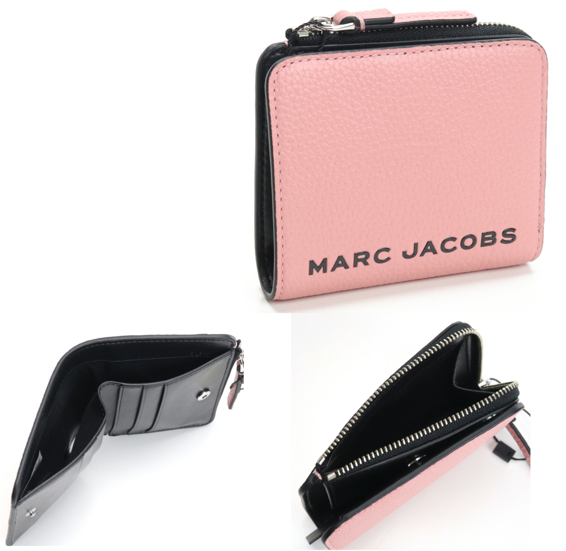 新作 日本未発売 MARC JACOBS 二つ折り財布 折り財布 ピンクチェリー柄