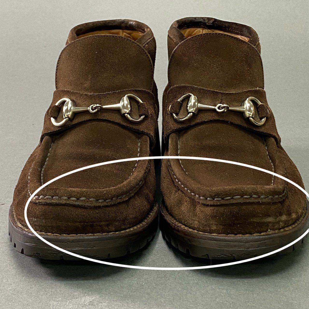 3c3 GUCCI グッチ ホースビット チャッカブーツ ショートブーツ 