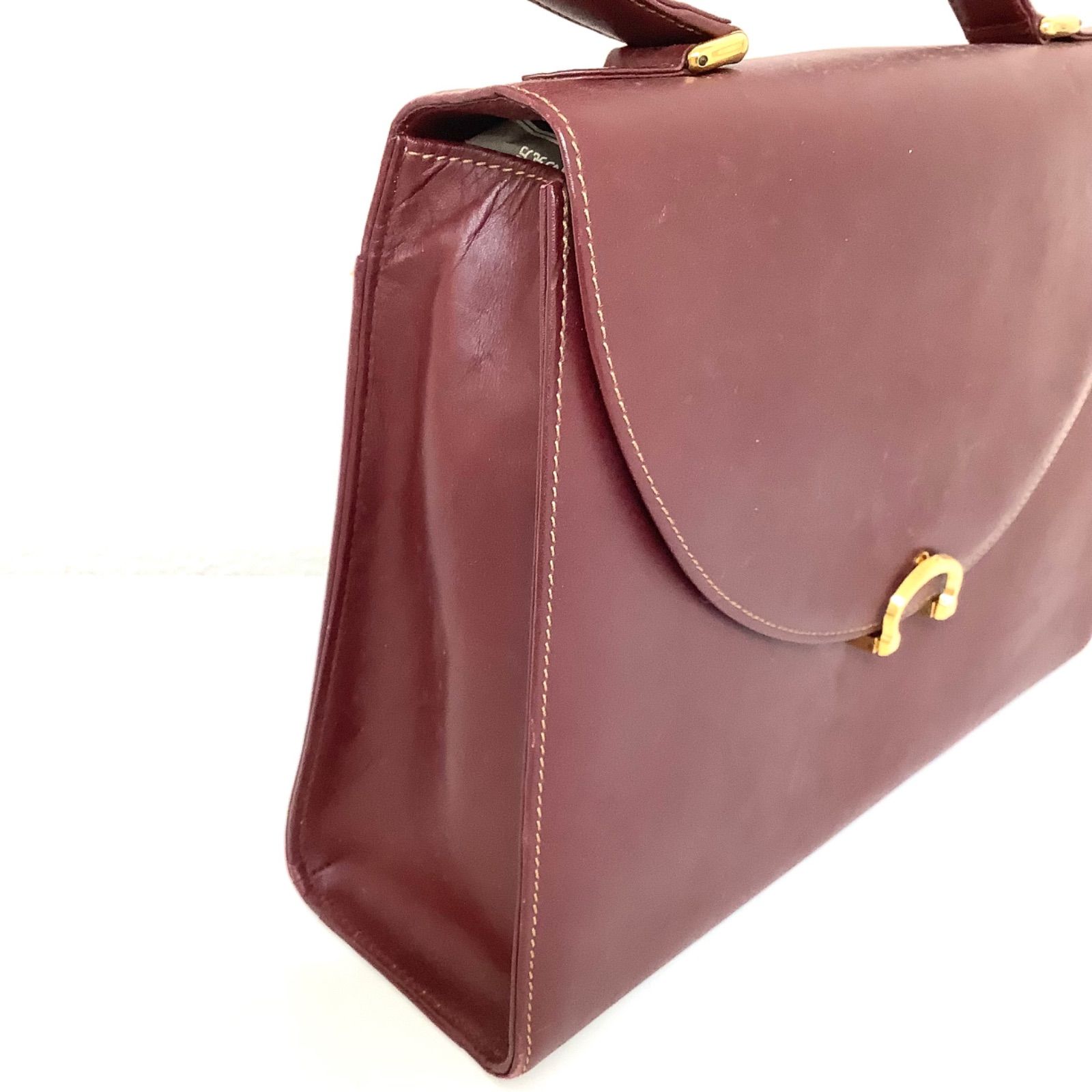 美品✨カルティエ マストライン ハンドバッグ レザー ゴールド金具 保存袋付き Cartier カルティエ マストライン ハンドバッグ レザー ゴールド