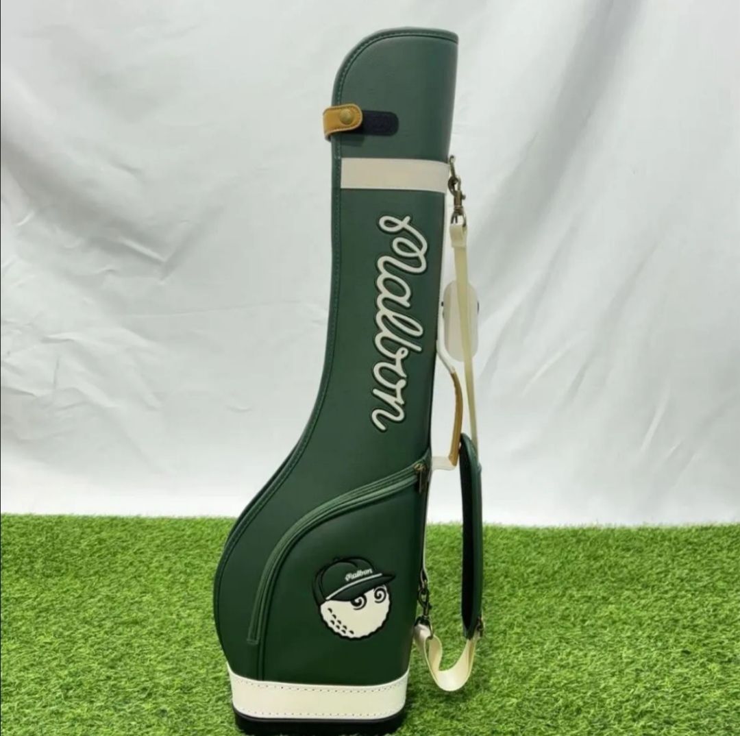 【新品未使用】マルボン　Malbon golf クラブケース グリーン malbon マルボンクラブケース ハーフハーフケース クラブ