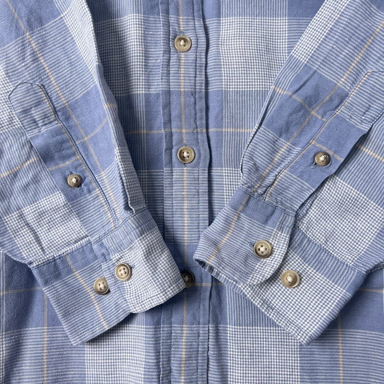 【美品】 Brooks Brothers 長袖 リネン調コットンシャツ Brooks Brothers ブルックスブラザーズ リネン&コットン