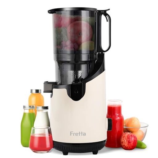 Frettaジューサー13cm広い投入口1.8L大容量スロージューサー細かく