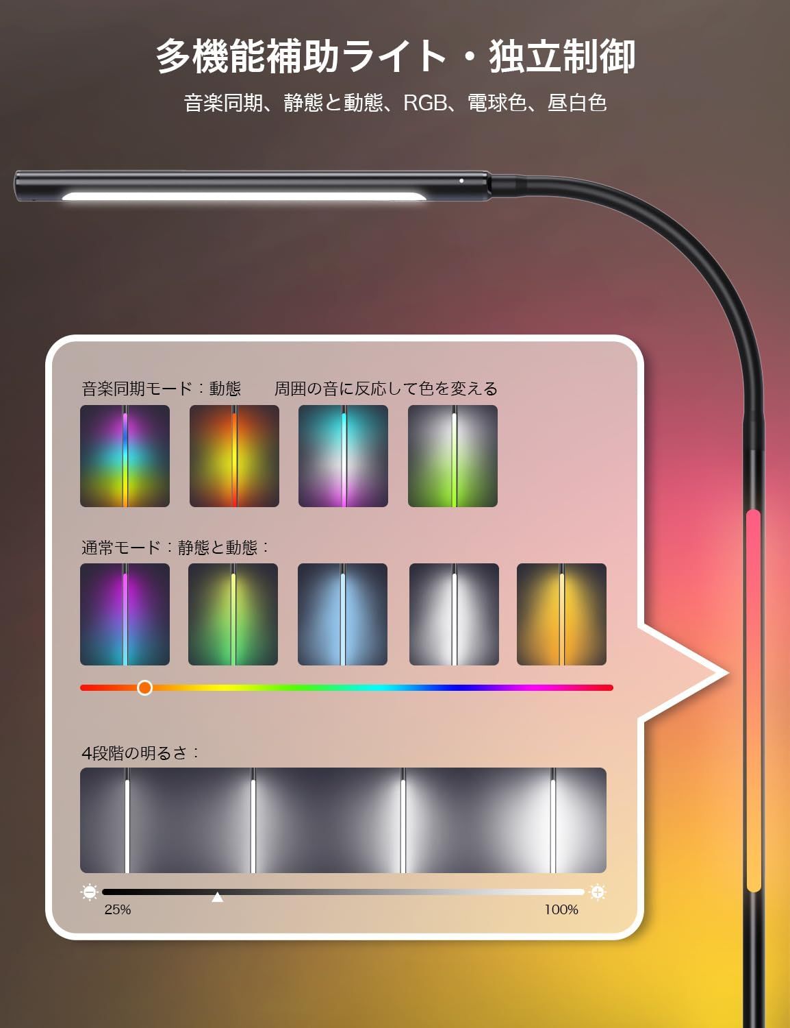 ☆フロアライト 無段階調リモコンアプリ制御 自動消灯機能 Amazon.co.jp : フロアスタンド フロアランプ LED フロアライト