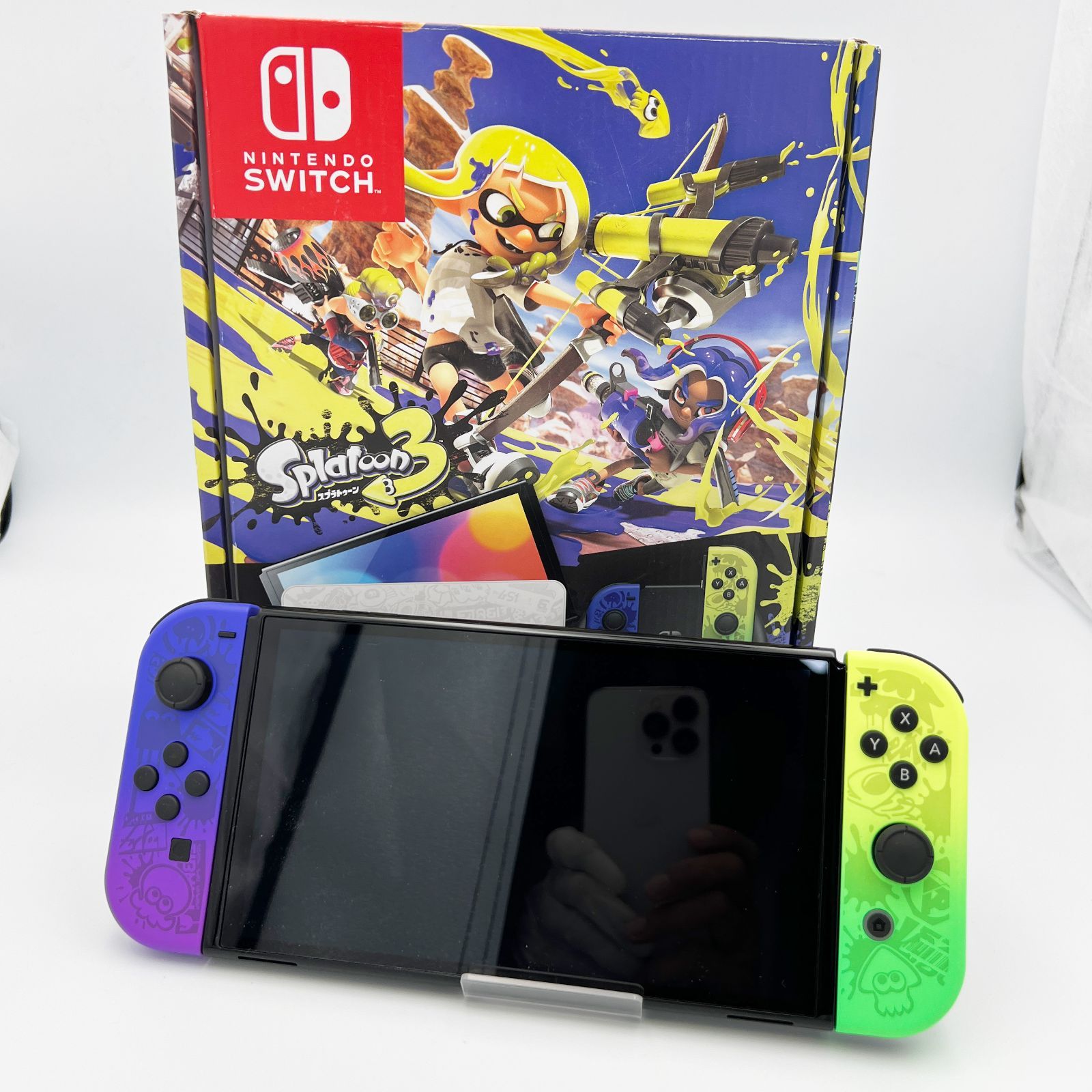 中古】Nintendo Switch(有機ELモデル) スプラトゥーン3
