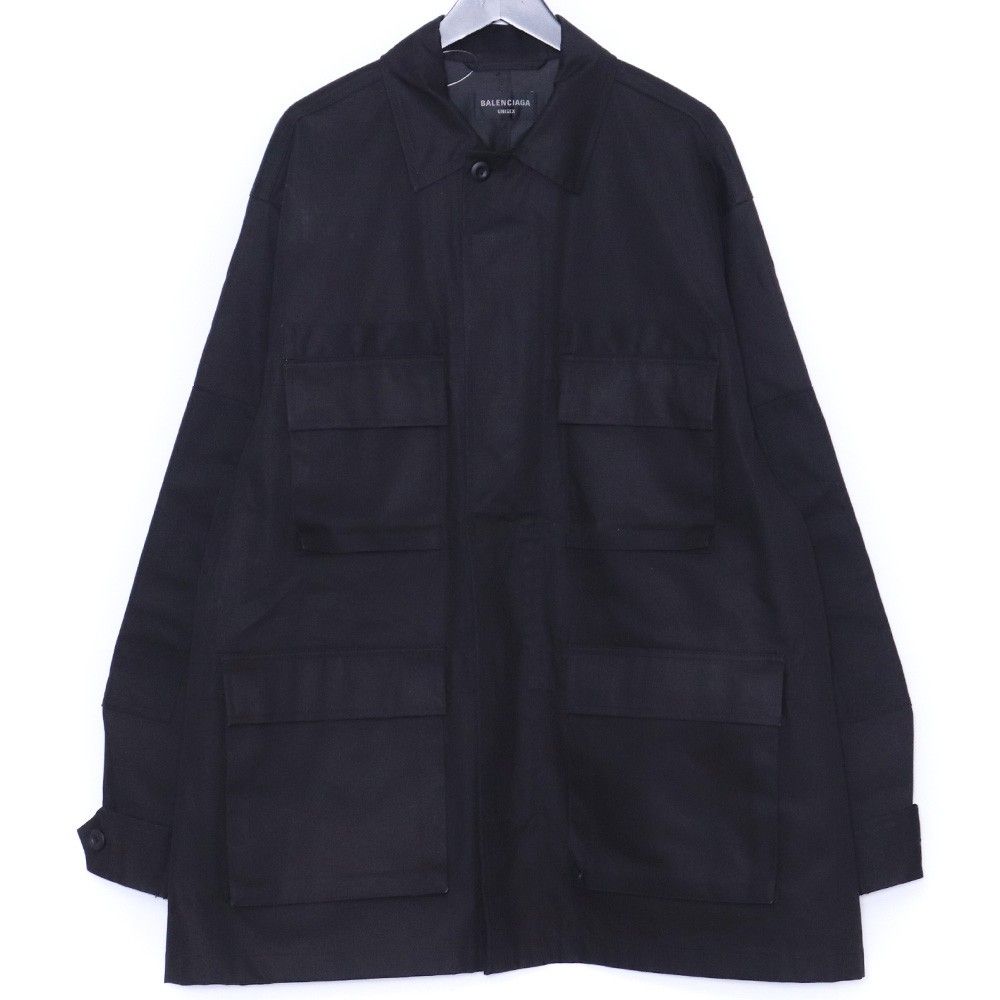 BALENCIAGA オーバーサイズ ワークジャケット サイズ2 ブラック 720159