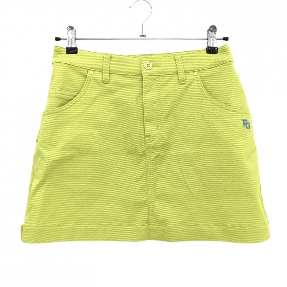 パーリーゲイツ スカート ライトグリーン ロゴライトブルー ストレッチ レディース 1 M ゴルフウェア モデル PEARLY GATES