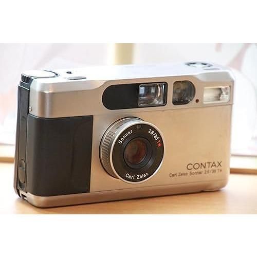 入手困難 オーバーホール済 修理済フィルム カメラ 人気 女子 レトロ CONTAX コンタックス 京セラ Contax T2 チタンシルバー【中古】