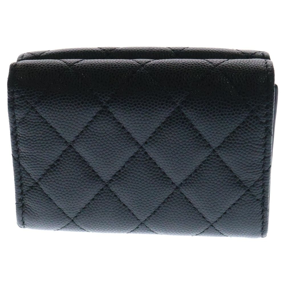 CHANEL (シャネル) マトラッセ スモールフラップウォレット 三