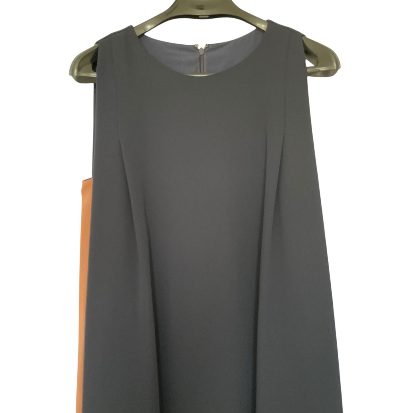 TR7 FENNEL フェンネル ノースリーブ ワンピース 9号 バイカラー