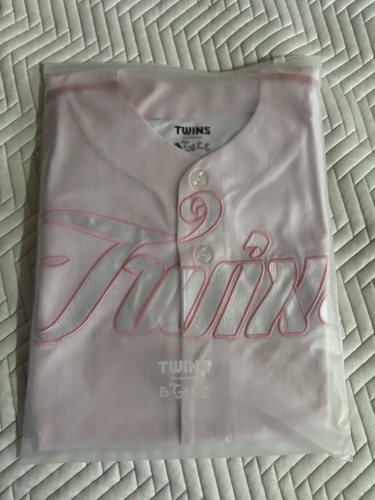 S LG TWINS ツインズ x ブルーミングテール ベースボール ジャージ ピンク