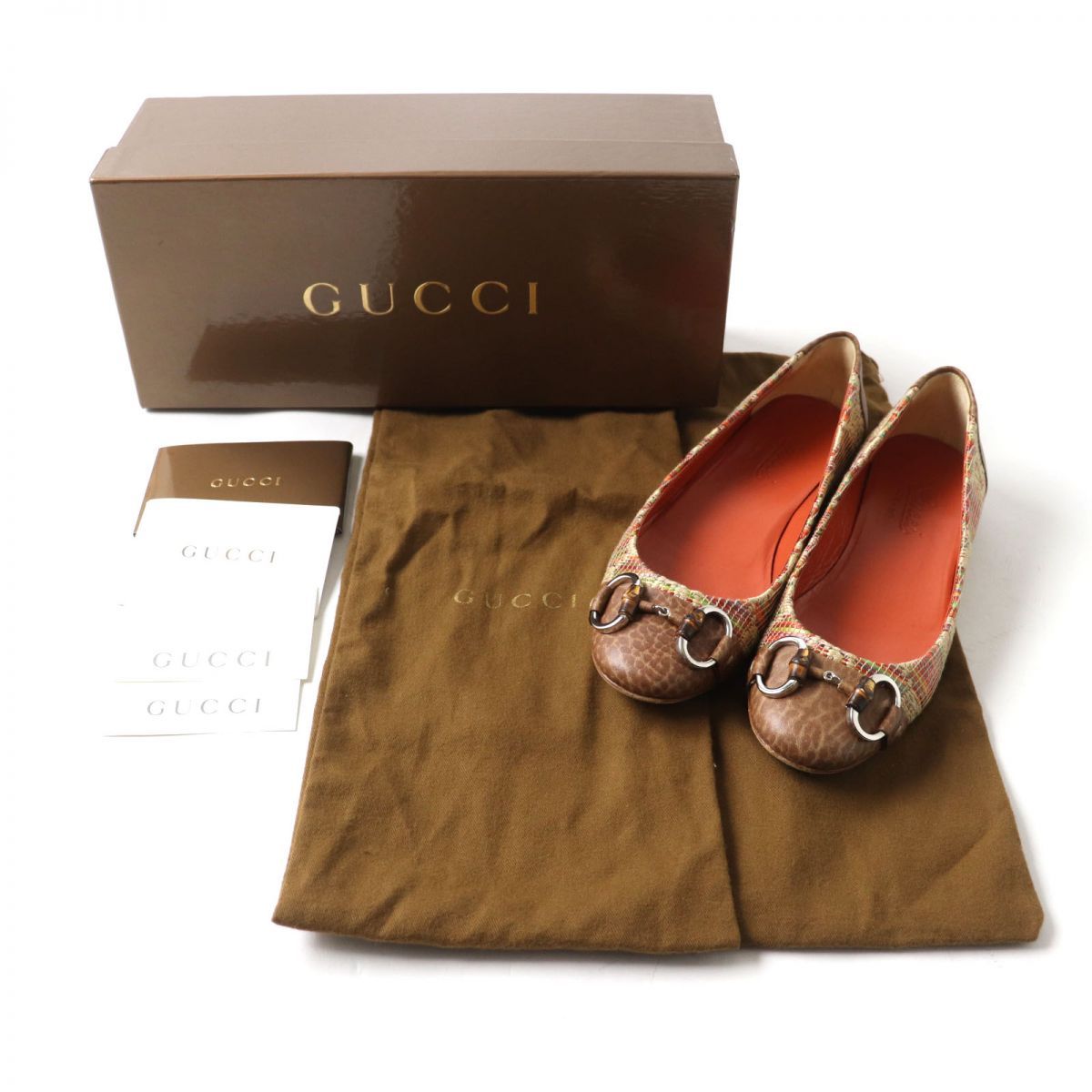 美品☆GUCCI グッチ 234959 ホースビット金具付 GG柄 ラフィア／レザー