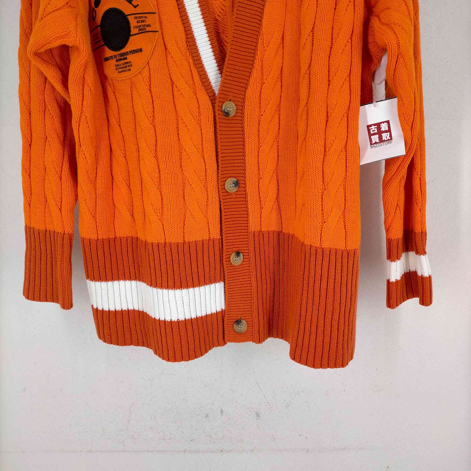 テンダーパーソン TENDER PERSON COLLEGE KNIT CARDIGAN メンズ 00 