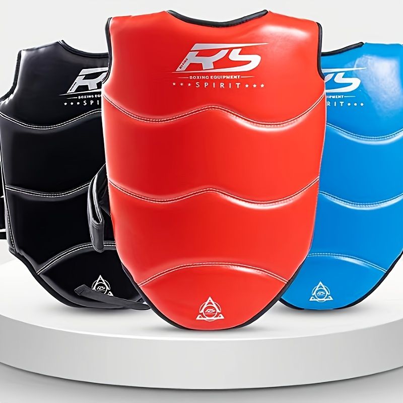ユニバーサルフィットMMAムエタイ上腹部保護パッド フェイクレザー格闘技トレーニングベリーガード機器