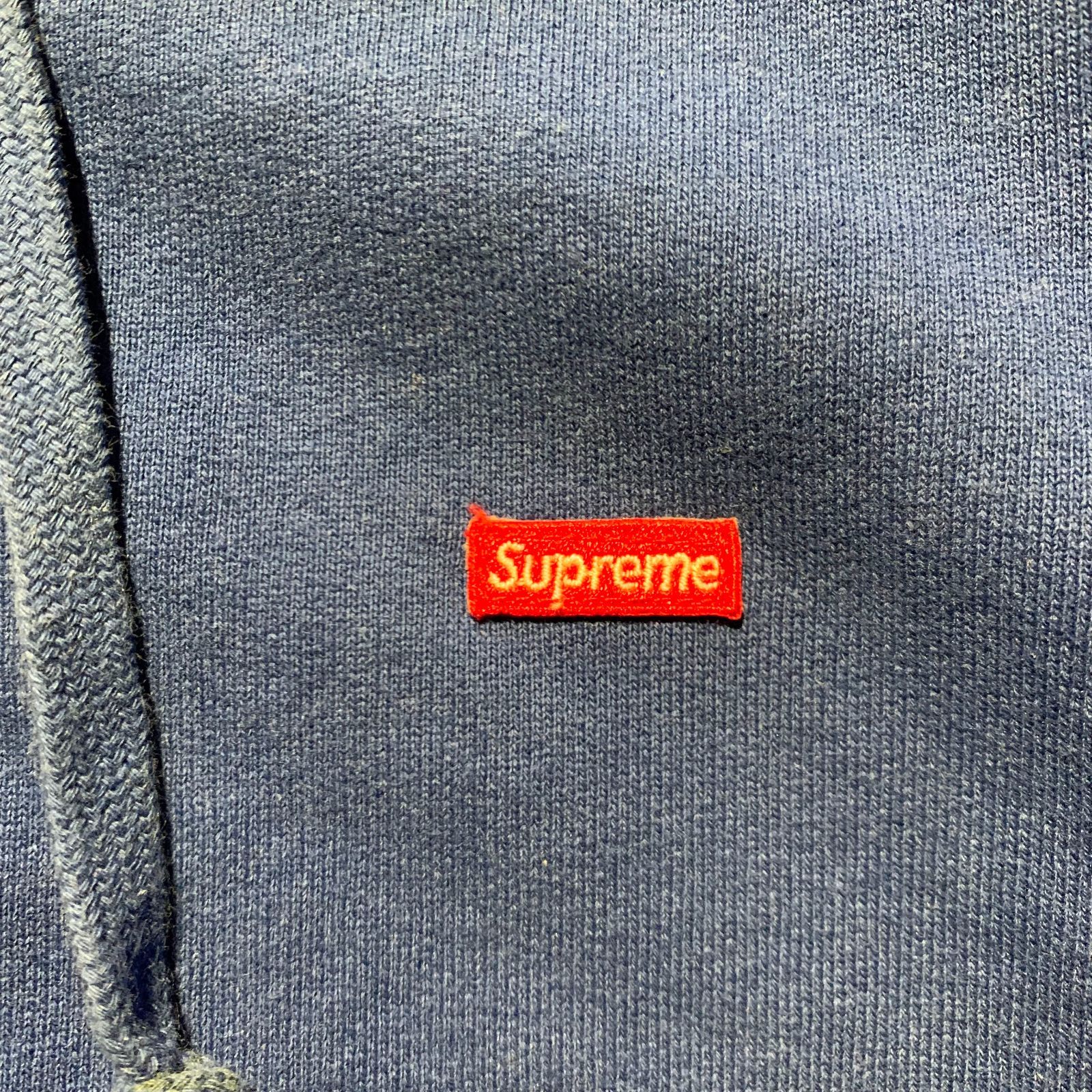 Supreme Small Box Zip Up Hooded Sweatshirt ブルー M シュプリーム