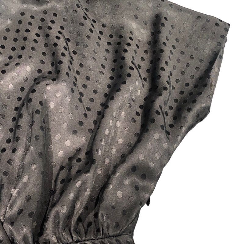 美品 セリーヌ シルク ドット柄 ワンピース 可愛いドット◇CELINE ラバリエール シルク ワンピースドレス