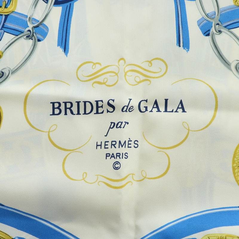 エルメス カレ90 BRIDES de GALA 式典用馬勒 スカーフ シルク