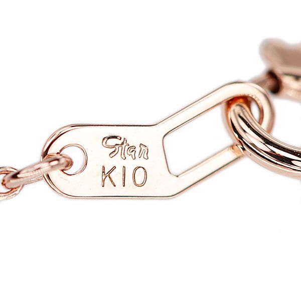 スタージュエリー ダイヤモンド ネックレス K10ピンクゴールド STAR  