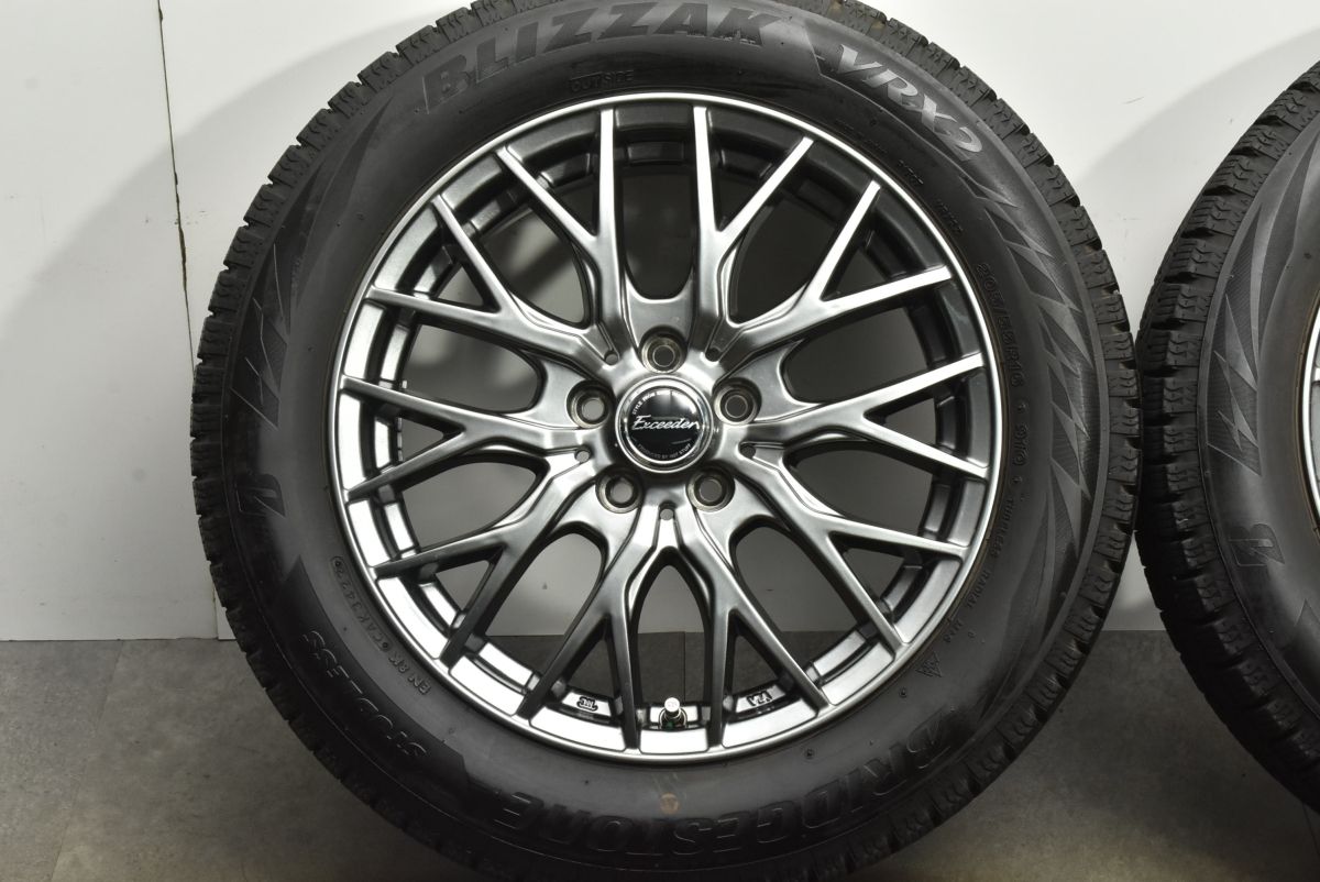 美品 バリ溝】エクシーダー 16in 6.5J +48 PCD100 ブリヂストン