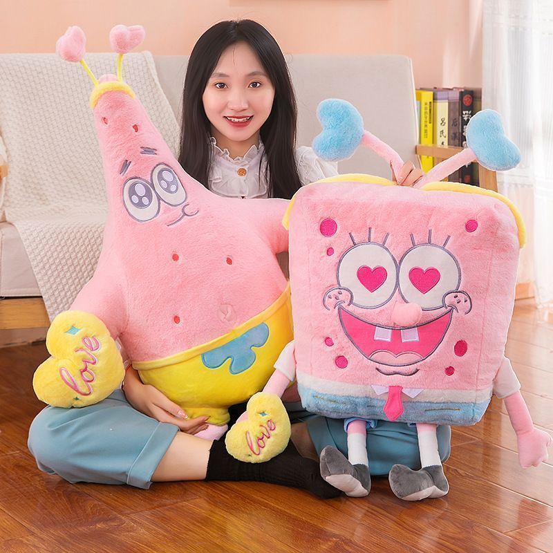 スポンジボブ ぬいぐるみ 大きい スポンジボブ クッション ぬいぐるみ 縫いぐるみ スポンジボブ 抱き枕 おもちゃ ふわふわ 子供おもちゃ 誕生日 贈り物 プレゼント クリスマス インテリア 