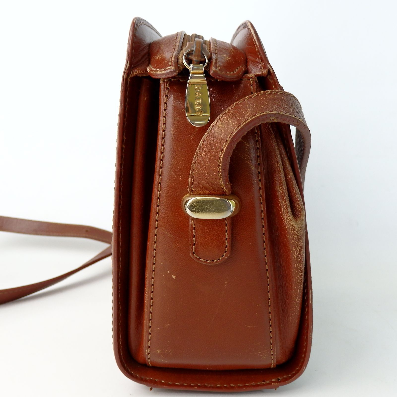 Bally】バリー ショルダーバッグ 肩掛けショルダー ブラウン