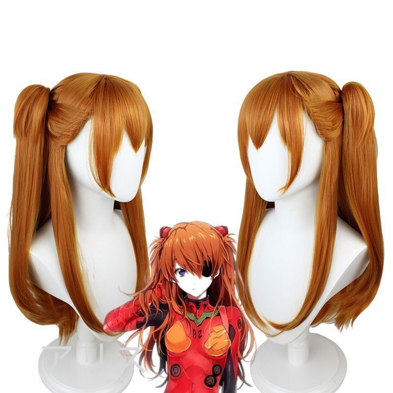 【現品　即購入可】EVA 明日香アスカコスプレウィッグセット済み 人形制衣 エヴァンゲリオン アスカ ドレス コスプレ衣装